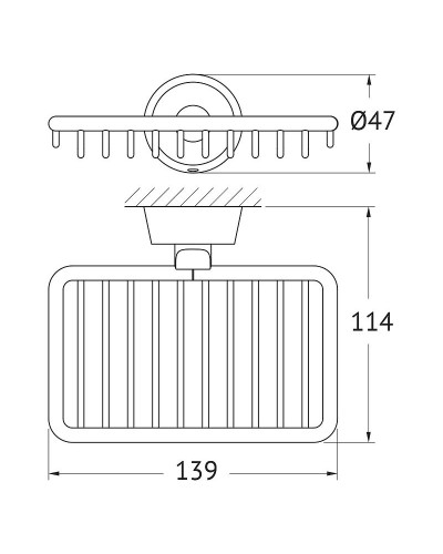Мыльница FBS Vizovice VIZ 050 Хром