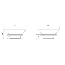 Мыльница с держателем WONZON & WOGHAND, Глянцевое золото (WW-9122-LG)