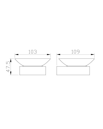 Мыльница с держателем WONZON & WOGHAND, Брашированное золото (WW-8322-BG)