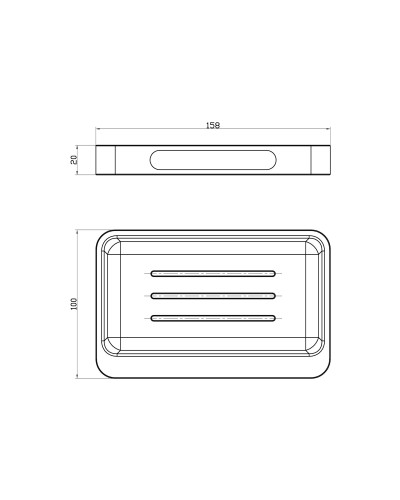 Мыльница с держателем WONZON & WOGHAND, Хром (WW-9524)