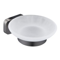 Мыльница с держателем WONZON & WOGHAND, Темный графит (WW-9322)