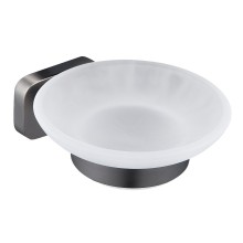 Мыльница с держателем WONZON & WOGHAND, Темный графит (WW-9322)