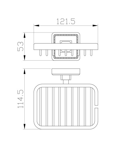 Мыльница с держателем WONZON & WOGHAND, Бронза (WW-7224)