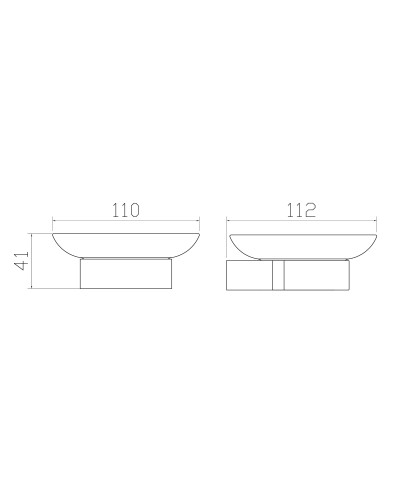 Мыльница с держателем WONZON & WOGHAND, Черный (WW-7722)