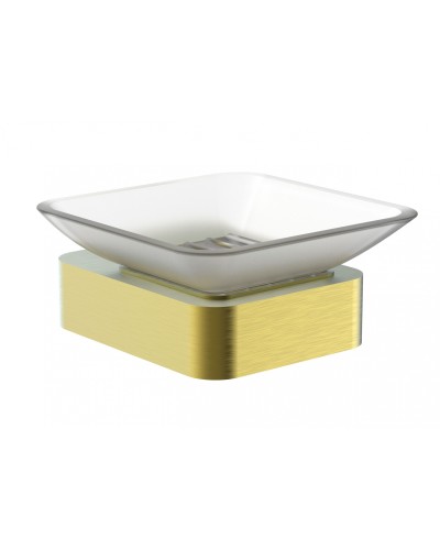 Мыльница с держателем WONZON & WOGHAND, Брашированное золото (WW-8322-BG)