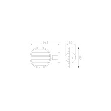 Мыльница с держателем WONZON & WOGHAND, Хром (WW-8124)