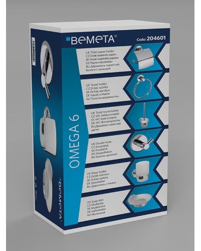 Набор аксессуаров для ванной Bemeta Omega 6 204601 Хром
