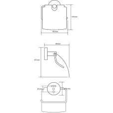 Набор аксессуаров для ванной Bemeta Omega 3 204301 Хром