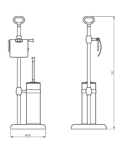 Напольная стойка Migliore Fortuna 27743 Золото