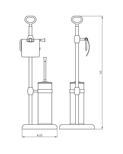 Напольная стойка Migliore Fortuna 27740 Хром