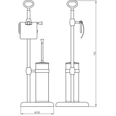 Напольная стойка Migliore Fortuna 27742 Бронза