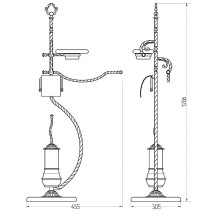 Напольная стойка Migliore Edera 16931 Хром