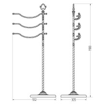Напольная стойка Migliore Edera 16909 Бронза