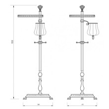 Напольная стойка Migliore Elisabetta 17014 Бронза