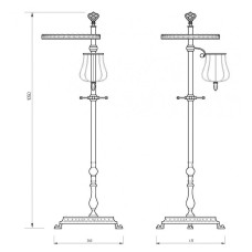 Напольная стойка Migliore Elisabetta 17081 Золото