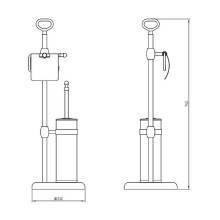 Напольная стойка Migliore Mirella 17384 Медь