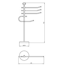 Напольная стойка Migliore Mirella 17346 Золото