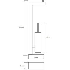 Напольная стойка Bemeta Beta 132836012 Хром