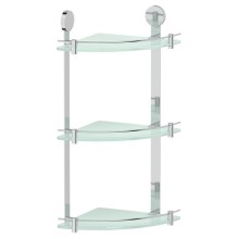 Стеклянная полка Artwelle Harmonie HAR 041 угловая Хром