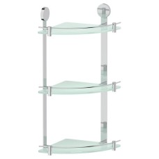 Стеклянная полка Artwelle Harmonie HAR 041 угловая Хром