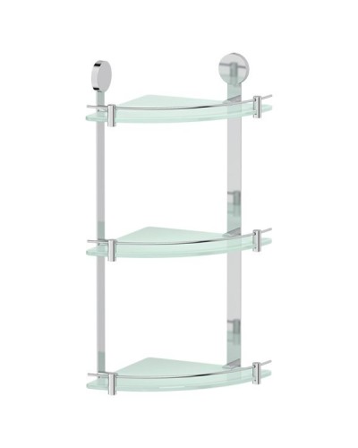 Стеклянная полка Artwelle Harmonie HAR 041 угловая Хром