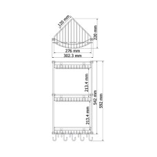 Полка угловая WasserKRAFT К-1233