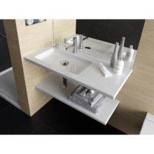 Полочка керамическая 90 см Laufen Living Square 8.7043.3.000.000.1