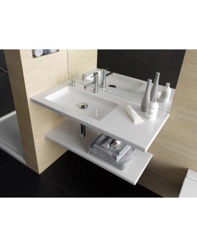 Полочка керамическая 90 см Laufen Living Square 8.7043.3.000.000.1