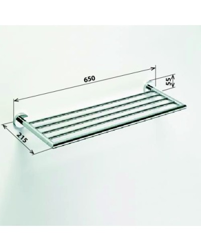 Полка для полотенец Bemeta Omega 104205082 Глянец