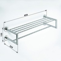 Полка для полотенец Bemeta Neo stainless 104205105 Хром