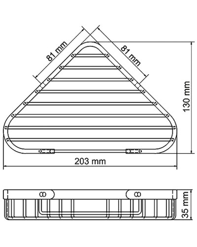 Полка корзина WasserKRAFT K-733W угловая Белая