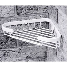 Полка корзина WasserKRAFT K-733W угловая Белая