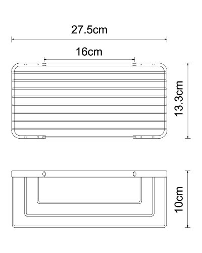 Полка корзина WasserKRAFT K-711W Белая