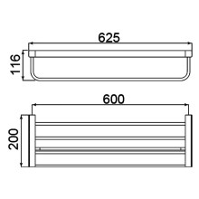 Полка для полотенец Timo Selene 14058/03 Черный