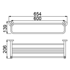 Полка для полотенец Timo Saona 13058/03 Черный