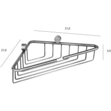 Полка угловая золото Tiffany World Bristol TWBR534oro