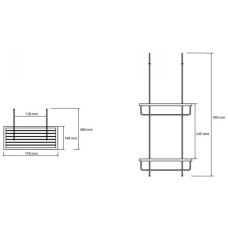 Полка Bemeta Cytro 104702172