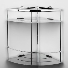 Полка корзина WasserKRAFT K-522 угловая Хром