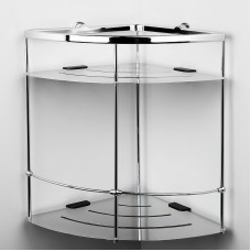 Полка корзина WasserKRAFT K-522 угловая Хром