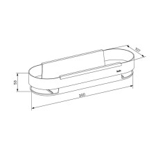 Полка корзина Iddis SHE12SBi44 Черный
