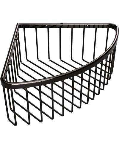 Полка корзина Bemeta Hematit 159208312 угловая Антрацит глянец