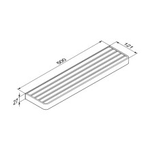 Полка для полотенец Damixa Jupiter DA7737600 Черная Хром