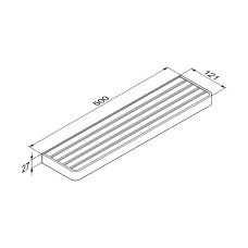 Полка для полотенец Damixa Jupiter DA7737600 Черная Хром