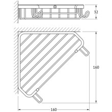 Полка16х16 см FBS Ryna RYN 001