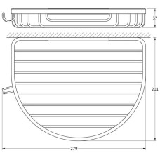 Полка 27,9 см FBS Ryna RYN 010