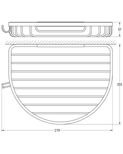 Полка 27,9 см FBS Ryna RYN 010