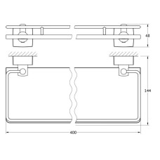 Полка 40 см FBS Esperado ESP 014