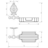 Мыльница Migliore Elisabetta 17042 Хром