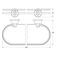 Полка 40 см FBS Nostalgy NOS 014OLD