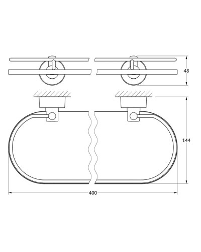 Полка 40 см FBS Nostalgy NOS 014OLD